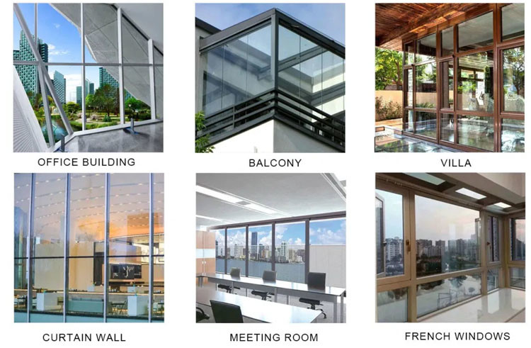 Customized Ultra Clear Low-E Argon Insulated Glass For Windows