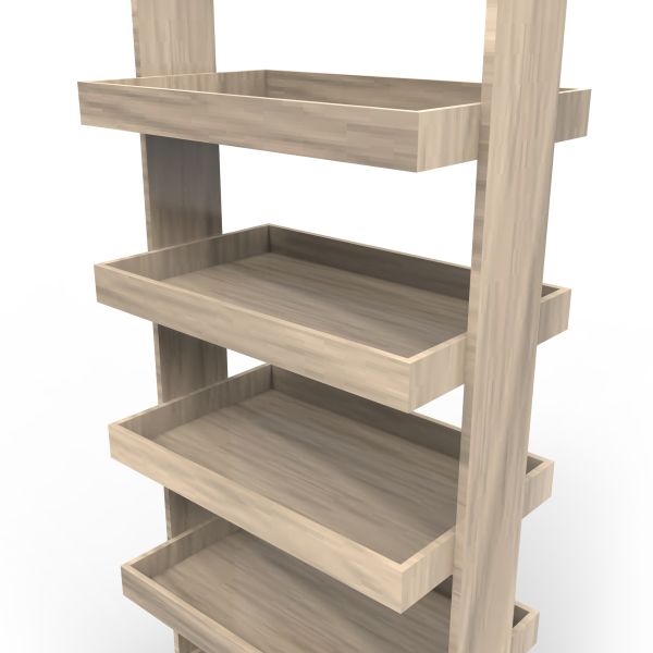 Flexible Point Of Sales Displays Stores Wooden Wine Display Rack With Wheels