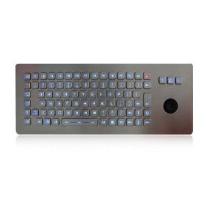 Quality Metal Wired Backlit Keyboard Vandal Proof With Hula Pointer Mouse wholesale