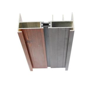 China 6063-T5 Wardrobe Aluminum extrusion profile , sliding wardrobe door on sale