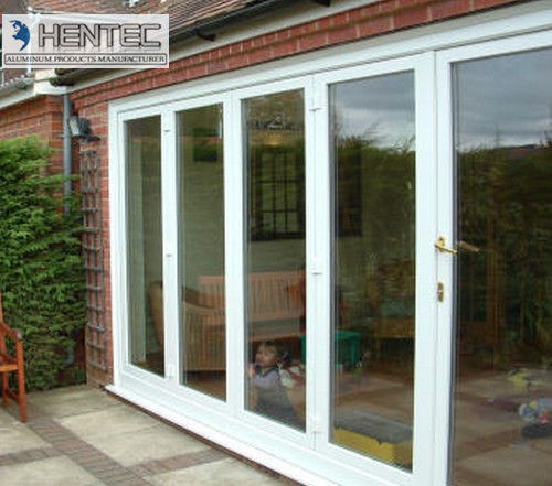 6061 T5 T6 T66 Sand Blasting , Satin Aluminium Door Profiles ROHS / SGS Approval