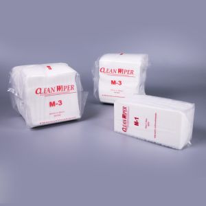 Quality Lint Free Polyester Nonwoven Cleanroom Wipes 35gsm Polyester Wiper wholesale