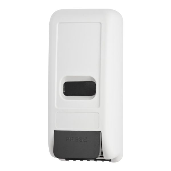 1000ml Manual Foam soap dispenser with refillable reservoir, ABS plastic, white color, wall mounted