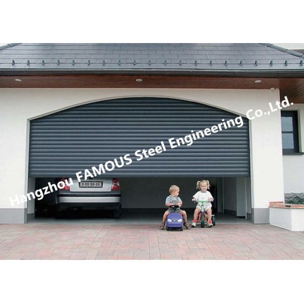 Residential Overhead Roll Up Industrial Steel Garage Doors With Fire Resistant