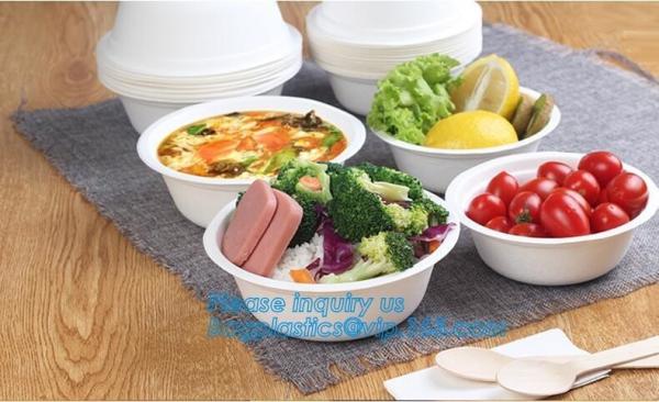 disposable eco friendly sugarcane 500ml bowl,Biodegradable Disposable Sugarcane