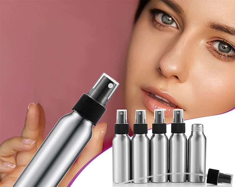 Lotion Perfume Refillable Aluminum Spray Bottle 30ml 50ml 100ml 120ml 150ml