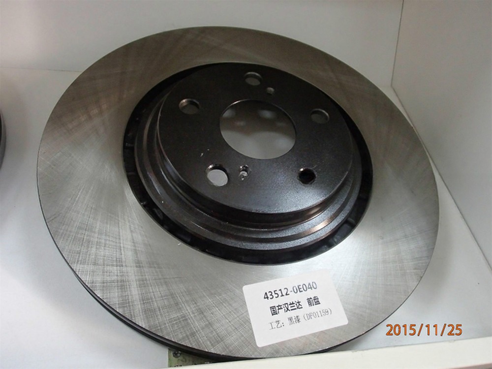 Front Brake Disc Rotor 43512-0E040 for Toyota Highlander AWD Car Fitment