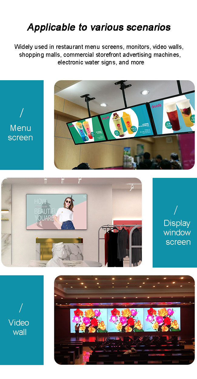 Waterproof Intelligent HD 1080P Digital Electronic Advertising Screens Elevator Advertising Screen
