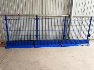 China Giant Fence Blue Pvc Coated 1150*2600mm Fall Protection Fence on sale