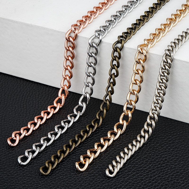 Shinny Silver Metal Shoulder Strap Chain for Customized Purse Making Accessories