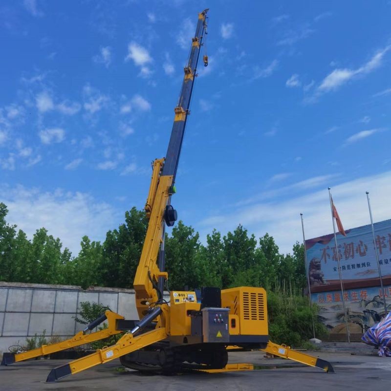 8 Ton Electric And Diesel Powered Steel Spider Crane With 3 Year Warranty