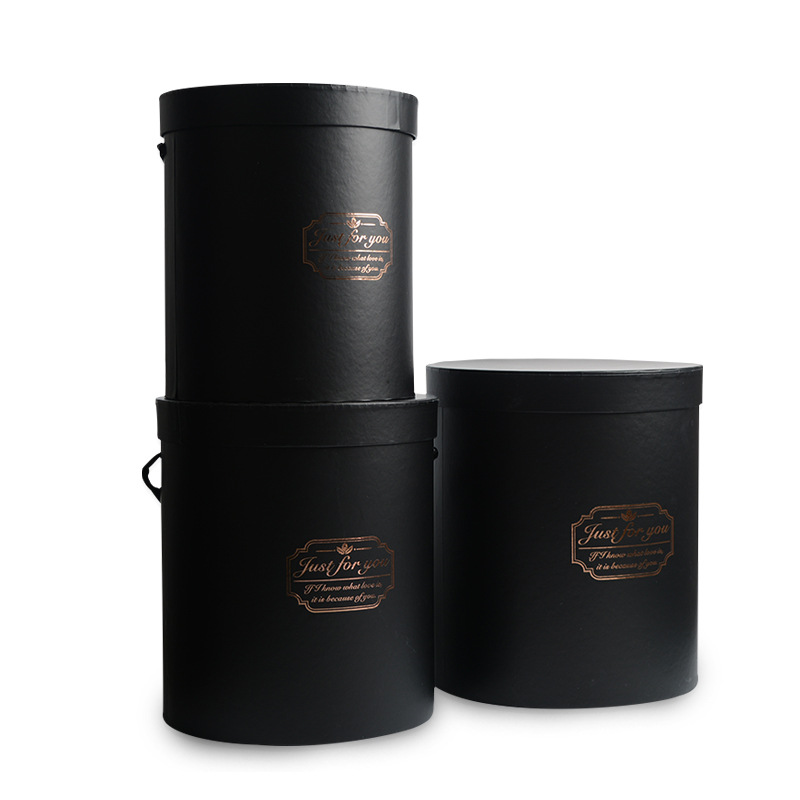 Customized Square Tube Circle Round Hat Flower Gift Packing Box With Lid Anniversary