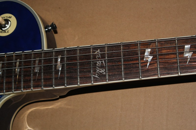 Wholesale new guitar mahogany body 3-piuckup LP Ace Frehley Signature blue electric guitar