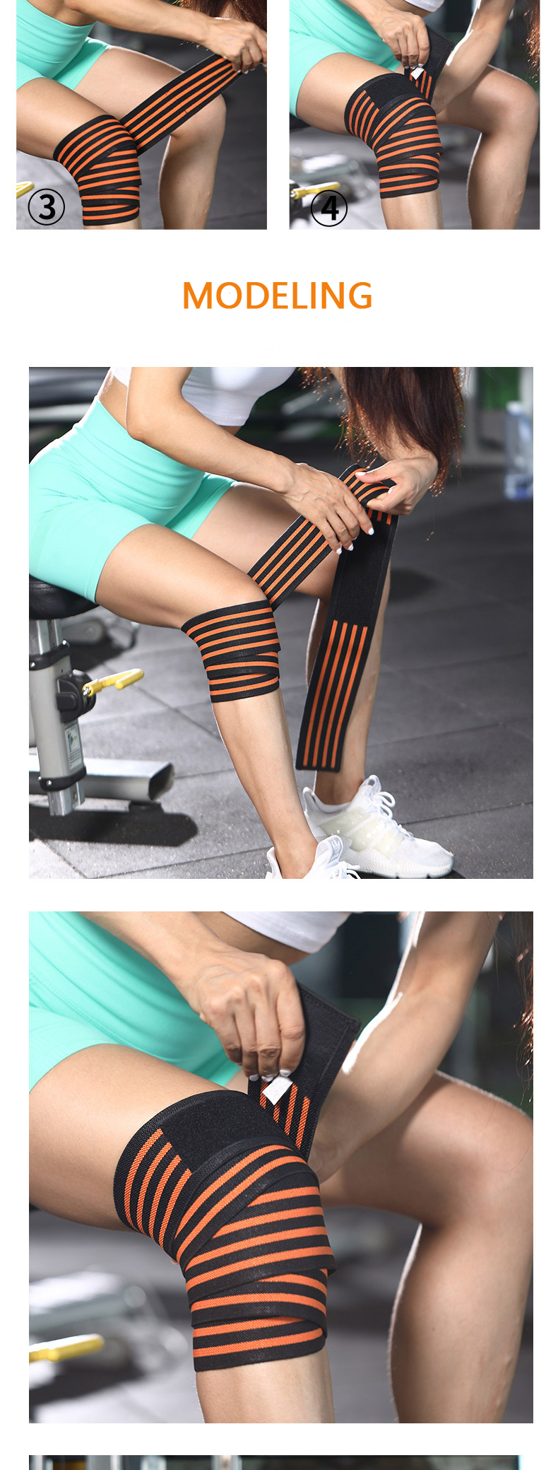 High Quality Adult Brace Adjustable Guard Sports Knee Wraps