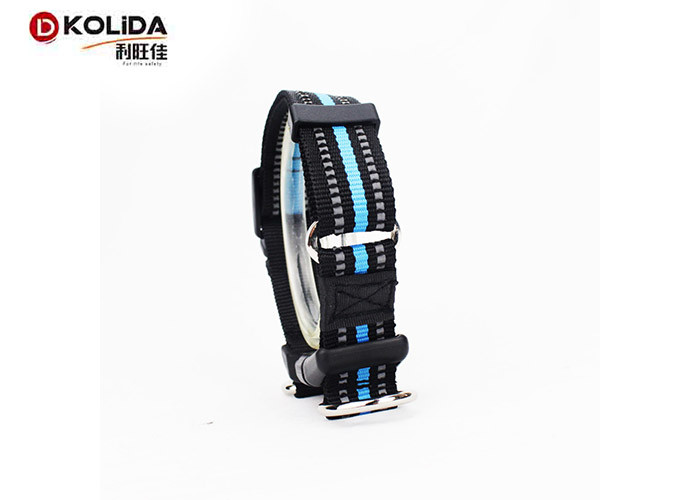 3 Colors Nylon Dog Collars , Adjustable Puppy Collar Customized Logo