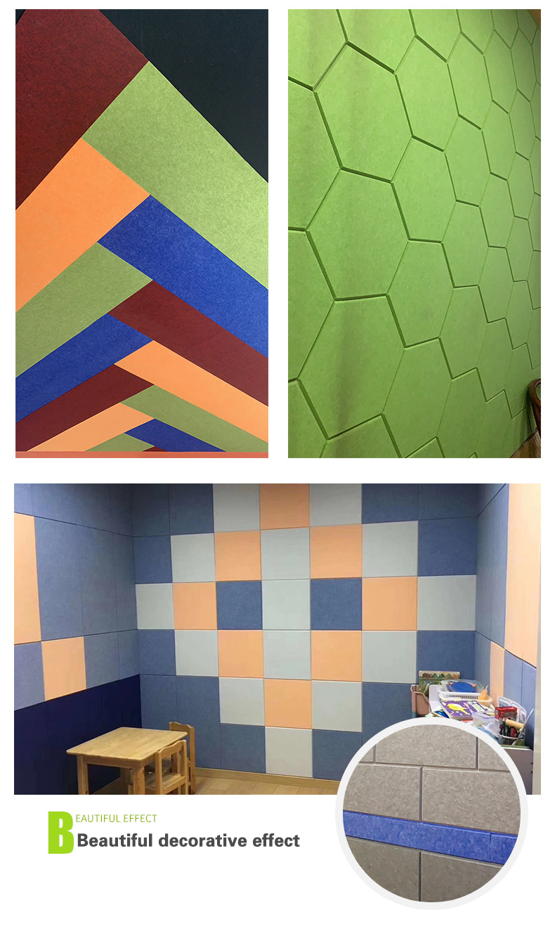 OEM 12mm Pet Acoustic Panels For Noise Control And Aesthetics