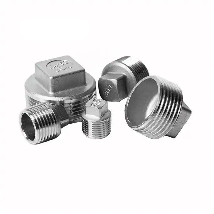 316L 304 Screwed Pipe Fittings Threaded Stainless Steel Nickel Alloy MT23