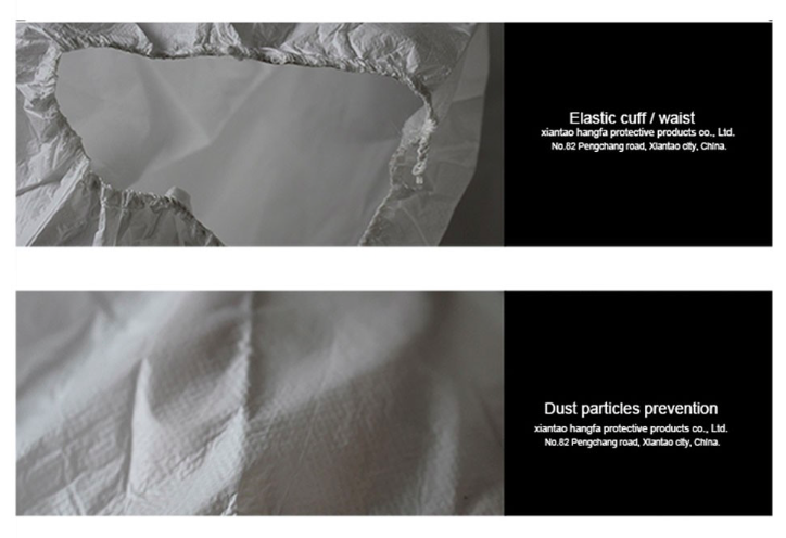 White Disposable Polypropylene Lab Coat , Film Laminated Disposable Visitor Coats