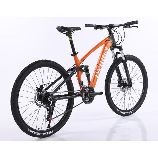 Full Suspension Mountain Bike SHIMANO Gear Cycle Soft Tail Mountainbike OEM Bicicletas Custom Bicycle with Ordinary Pedal