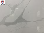 High Tenacity Calacatta white Quartz Stone Polished Surface Strong Crack