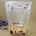 Doypack customized plastic cellophane bags for breads / snack food packaging