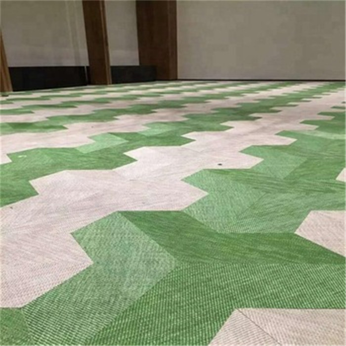 Anti Fire PVC Woven Vinyl Flooring Office Use Hot Resistant High Strength