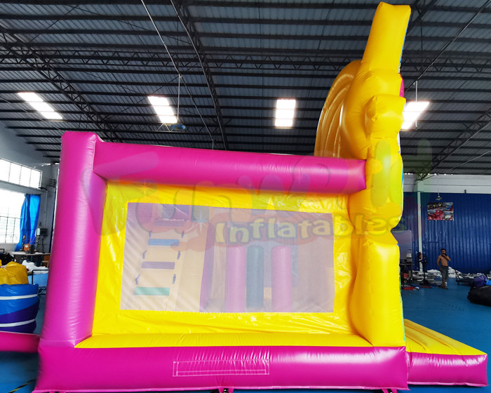 EN71 Mini Unicorn Bouncy Castle Inflatable Bouncer Slide