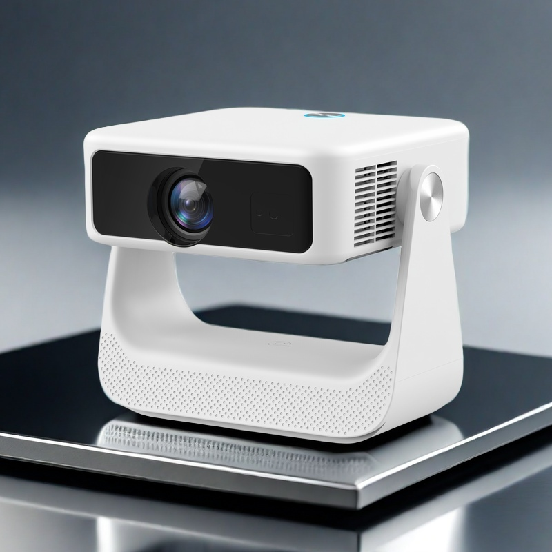 Ehomm D2 FHD Projector showing streaming interface