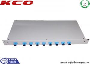 Quality 1*8 2*8 Fiber Optic Splitter Patch Panel / 1x8 2x8 Rack Mount Passive PLC Splitter SC FC wholesale
