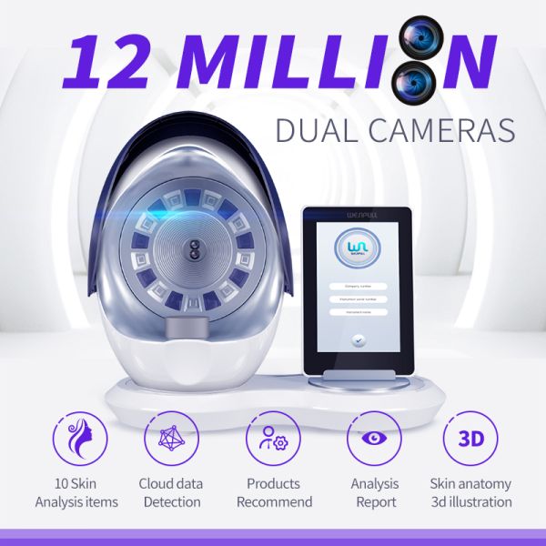 3D Skin Analyzer Beauty Apparatus With 10 Skin Analysis Items