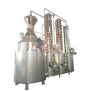Quality 2000lt Red Copper Alcohol Distillation Column Equipment for Processing Types Alcohol wholesale
