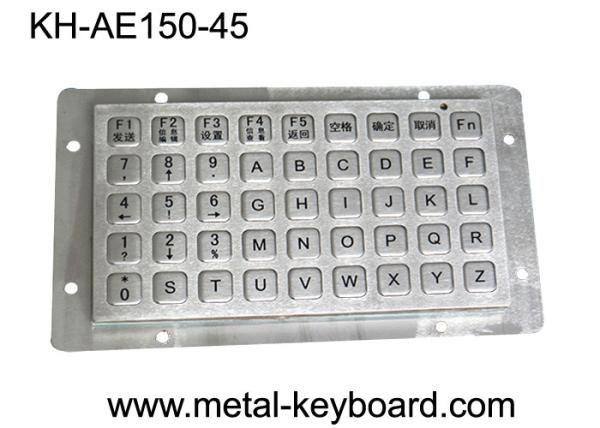 Cheap Anti Vandal Rear Panel Mount Keyboard Industrial , Kiosk Keyboard USB interface in 45 Keys for sale