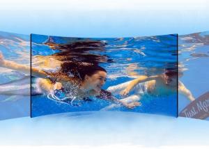 Full HD Curved Video Wall Displays , Wall Mountable 4 Screen Video Wall Long Life