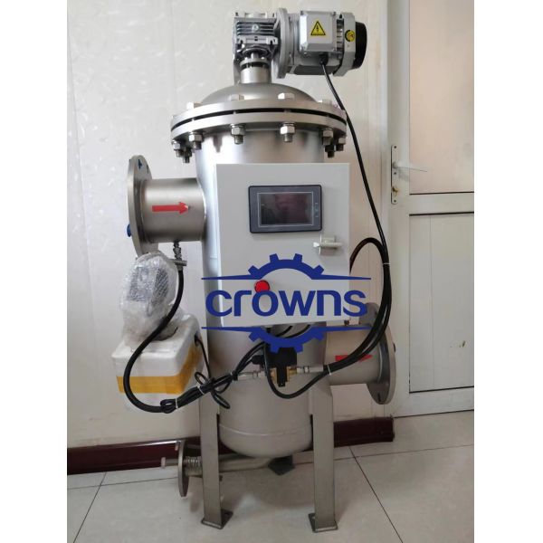 Full auto cleaning brush filter Stainless Steel 304 Automatic backwashing filters self cleaning water filter