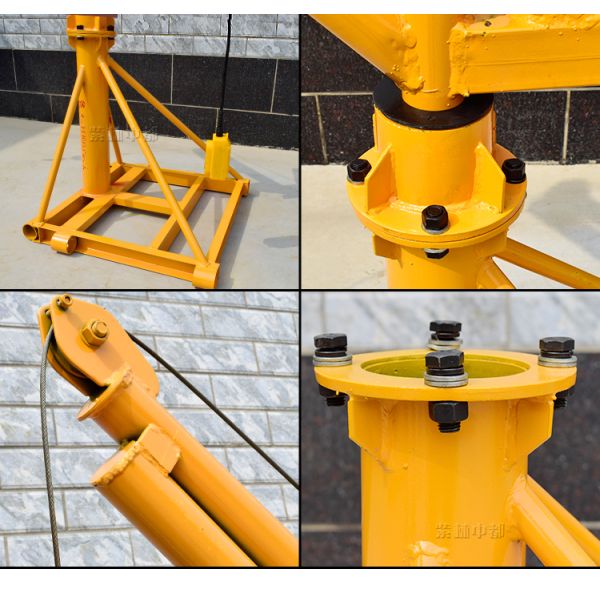 Portable Building Material Lifting Crane 360 Degree 400kg