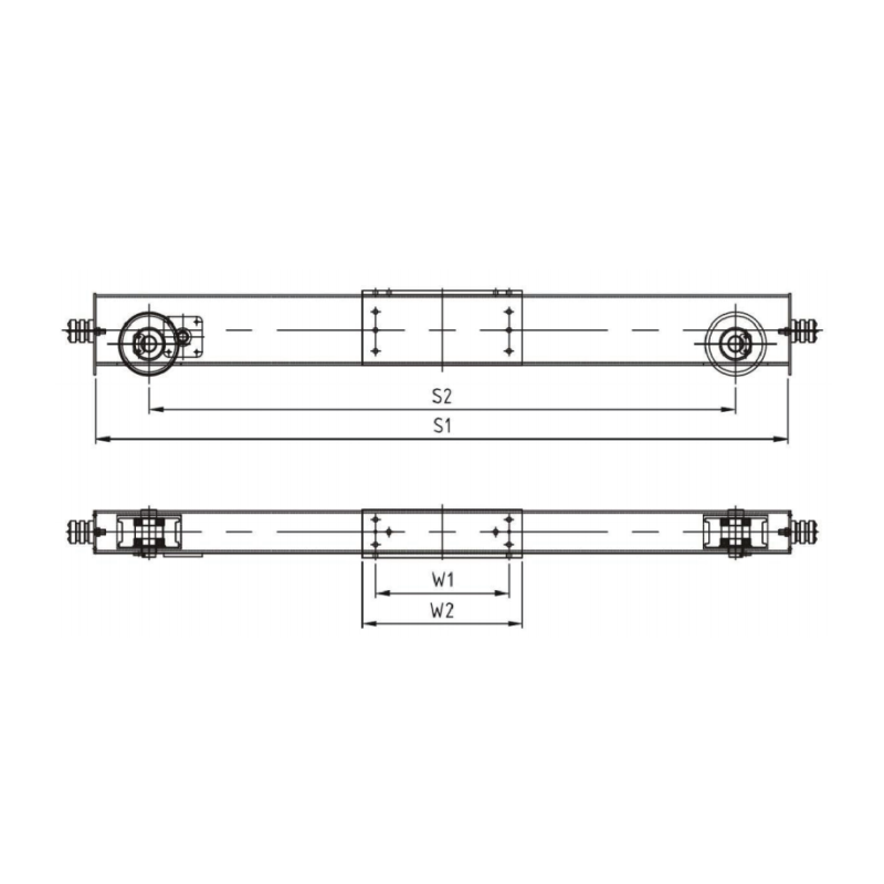3Ton Capacity 11.5M Span Single Girder End Carriage for Bridge Crane Kit with Travel Motor