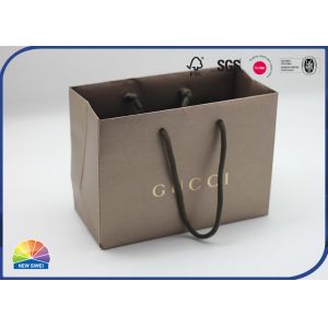 China Personalised Hot Stamping Logo Large Paper Shopping Bags With Handles on sale