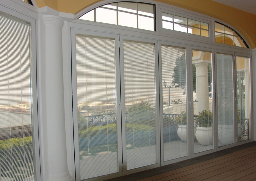 Modern Style Double Glazed Minetal Window with Integral Blinds Between Glass Panel