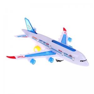 Quality DIY Assembly Airbus Aircraft Autopilot Flash Sound Musical Lighting Toys Electric Airplane Toy For Children Kids wholesale
