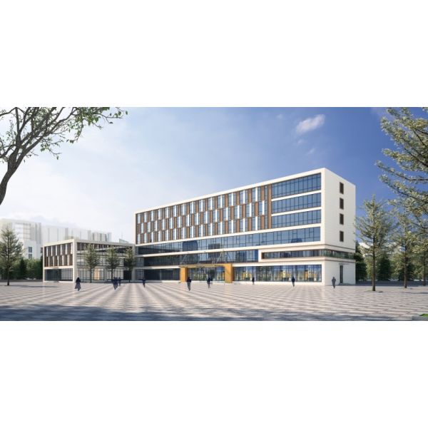 Lightweight Prefab Steel Structure Office Building With Modular Floor CIDB Standard