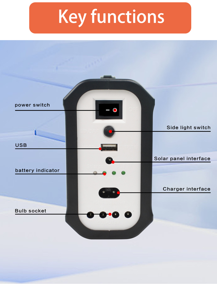Outdoor Camping Mobile Charging 3W Solar Led Light Kits Solar Panel System Mini Solar System Led Lights for America