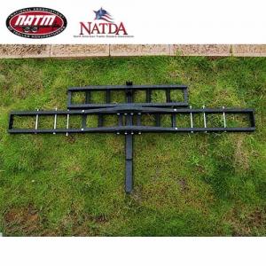 Quality 500lbs Steel Motorcycle Carrier Black Powder Coated For 2 Hitches wholesale