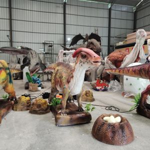 Quality 220V 380V Realistic Animatronic Dinosaur Parasaurolophus Model wholesale