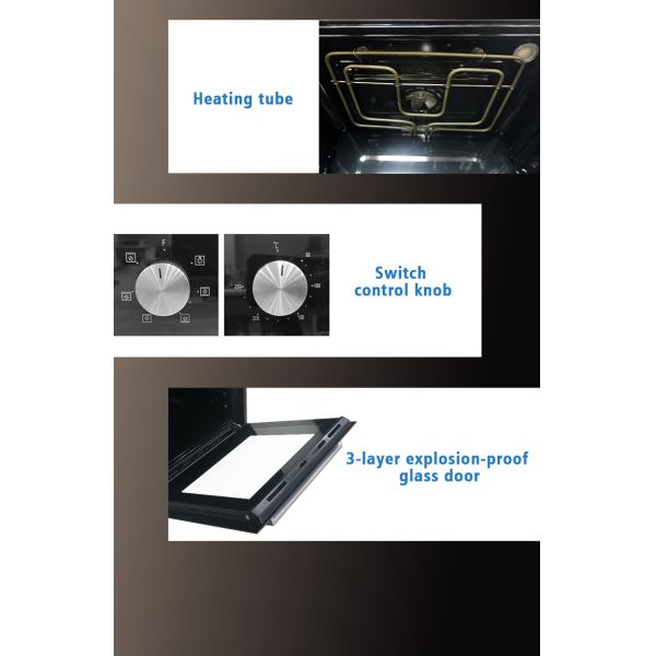 Built-in electric oven installation view