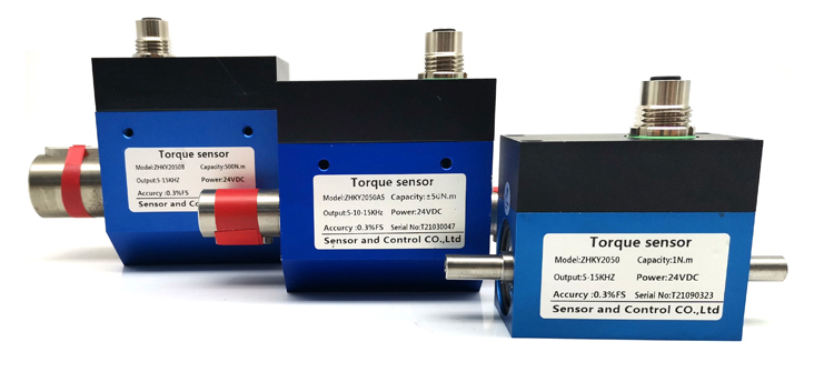 ZHKY2050A 0.1N.m-500N.m contactless torque sensor shaft rotation sensor