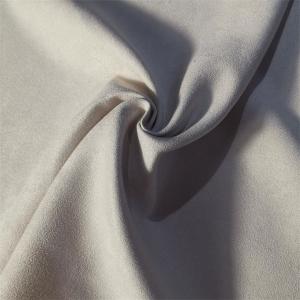 Quality 155gsm Polyester Faux Suede 75dX160d Woven Satin For Curtain wholesale