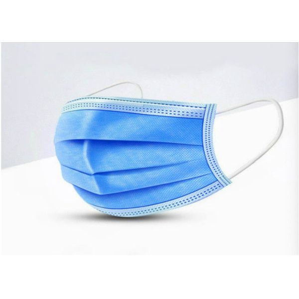 Full Protection 3 Ply Face Mask , Disposable Mouth Mask Anti Viral Function