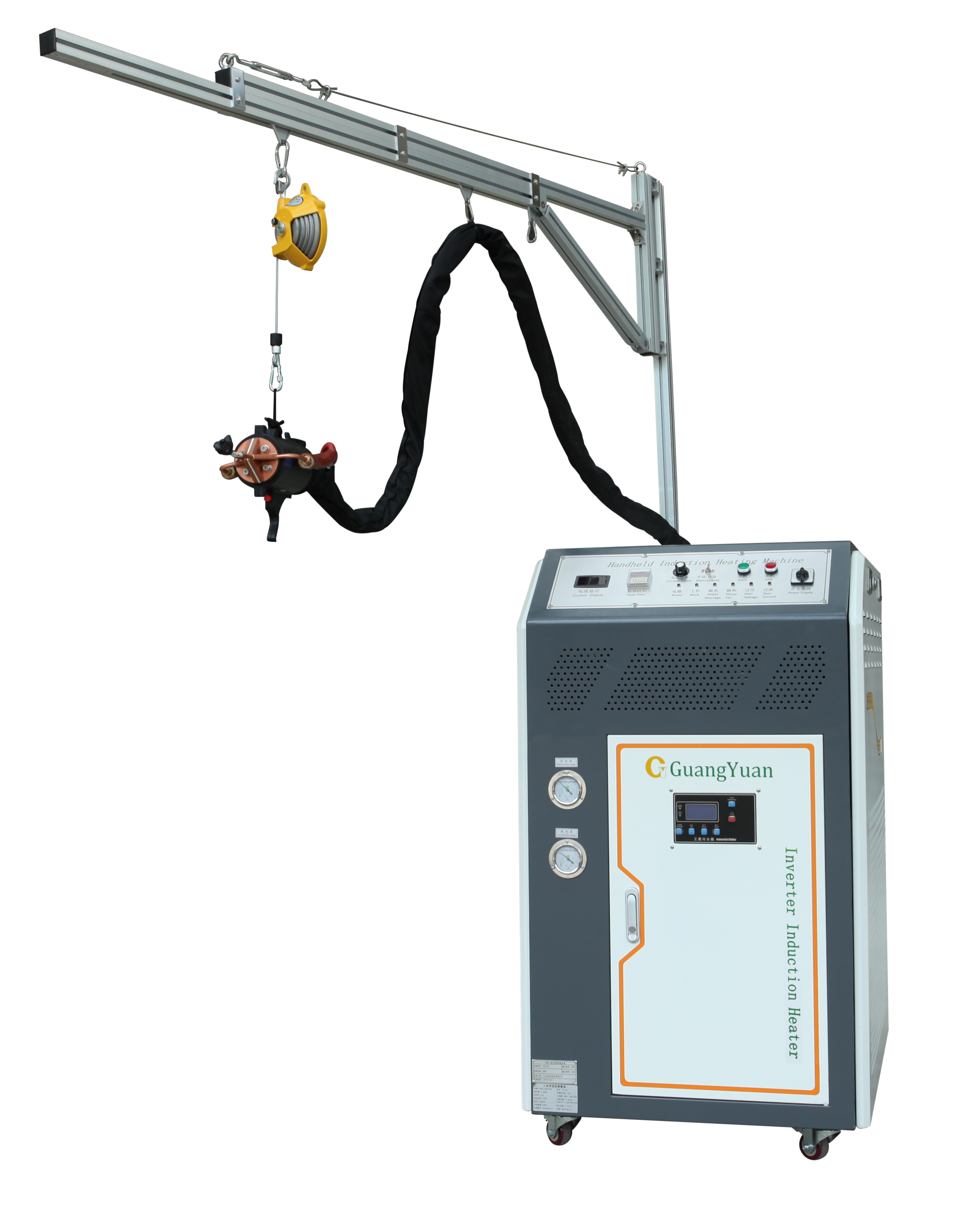 DSP Digital 5 Meters Portable Induction Heating Machine High Frequency 80KHZ