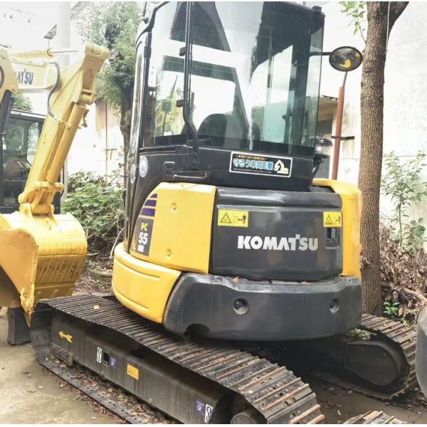 Good Condition Used Komastu PC 55 Excavators 5 Ton Backhoe Diggers Secondhand