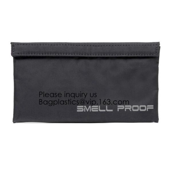 Travel Premium Odor Weed Pouch Smell Proof Bag Case With Mesh Divider Pockets Active Carbon Smell Proof Bag Water Repell